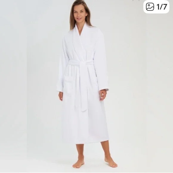 Warm Cozy White Women's Monarch Cypress Bathrobe - OSFM - Picture 3 of 13
